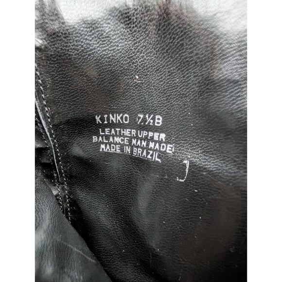 Steve Madden Womens Kinko Black Leather Mid Calf Boot 7.5 Witchy Heel Whimsigoth - Picture 9 of 9